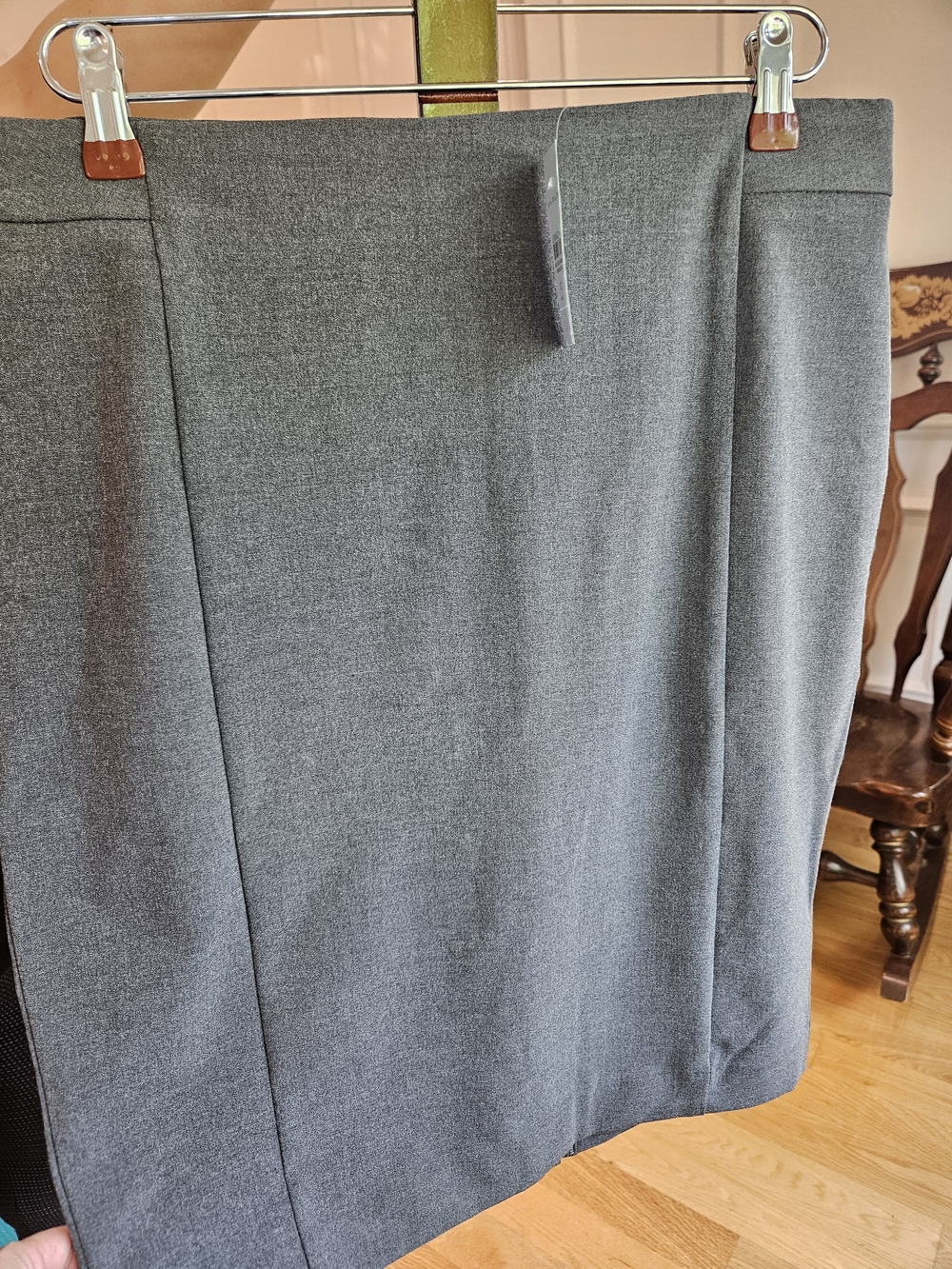 Ann Taylor Charcoal Gray Pencil Skirt